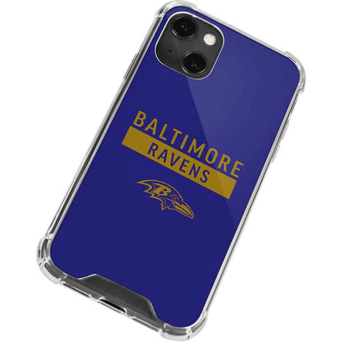 NFL Baltimore Ravens Purple Performance Series iPhone 13 Mini Clear Case