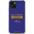 NFL Baltimore Ravens Purple Performance Series iPhone 15 Plus Clear Case