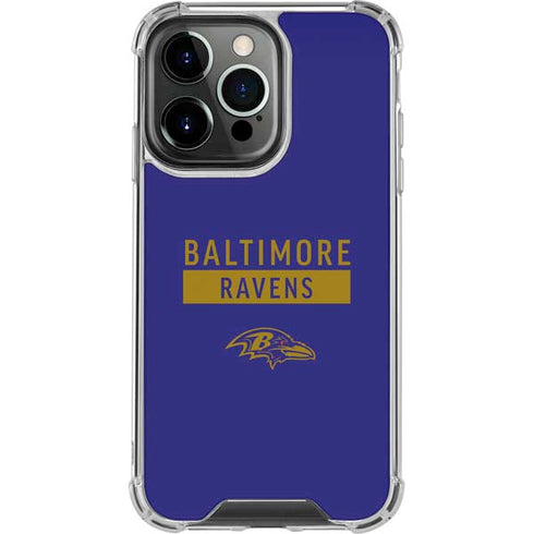 NFL Baltimore Ravens Purple Performance Series iPhone 14 Pro Clear Case