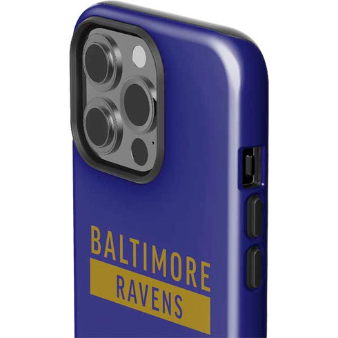 NFL Baltimore Ravens Purple Performance Series iPhone 15 Pro Impact Case