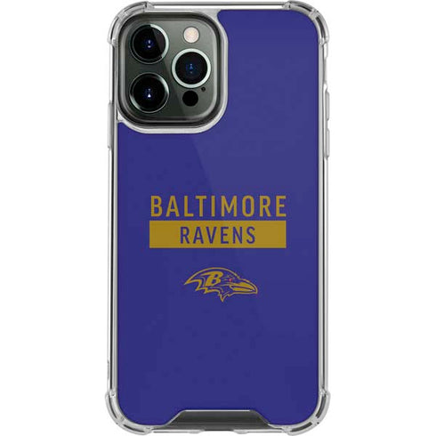 NFL Baltimore Ravens Purple Performance Series iPhone 15 Pro Max Clear Case