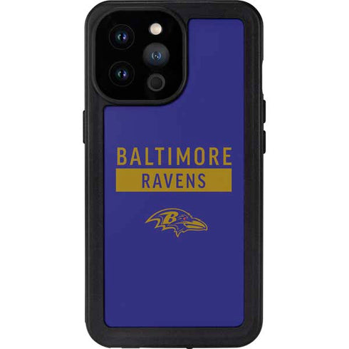 NFL Baltimore Ravens Purple Performance Series iPhone 14 Pro Max Waterproof Case