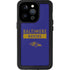 NFL Baltimore Ravens Purple Performance Series iPhone 14 Pro Waterproof Case