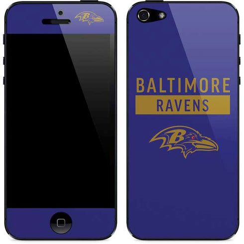 NFL Baltimore Ravens Purple Performance Series iPhone 5/5s/5SE Skin