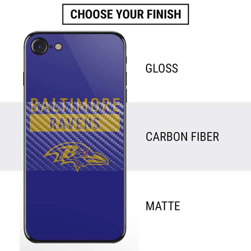 NFL Baltimore Ravens Purple Performance Series iPhone SE (2nd & 3rd Gen) Skin