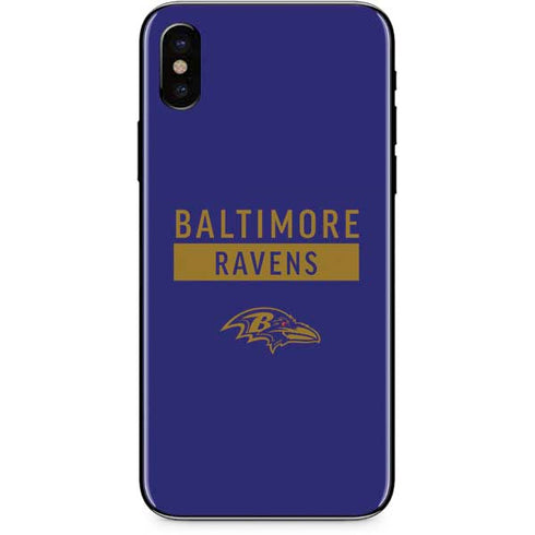 NFL Baltimore Ravens Purple Performance Series iPhone XS Max Skin