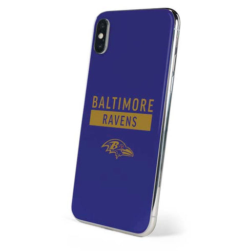 NFL Baltimore Ravens Purple Performance Series iPhone XS Skin