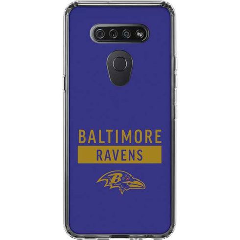 NFL Baltimore Ravens Purple Performance Series LG K51/Q51 Clear Case