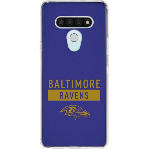 NFL Baltimore Ravens Purple Performance Series LG Stylo 6 Clear Case