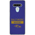 NFL Baltimore Ravens Purple Performance Series LG Stylo 6 Clear Case