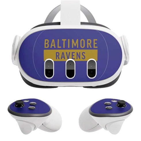 NFL Baltimore Ravens Purple Performance Series Meta Quest 3 Skin