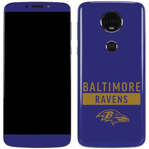 NFL Baltimore Ravens Purple Performance Series Moto E5 Plus Skin