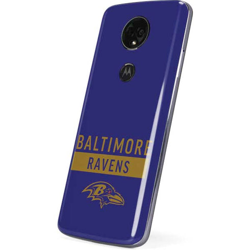 NFL Baltimore Ravens Purple Performance Series Moto E5 Plus Skin