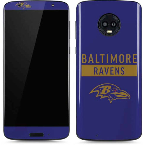 NFL Baltimore Ravens Purple Performance Series Moto G6 Skin