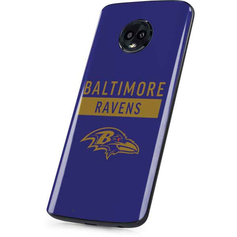 NFL Baltimore Ravens Purple Performance Series Moto G6 Skin