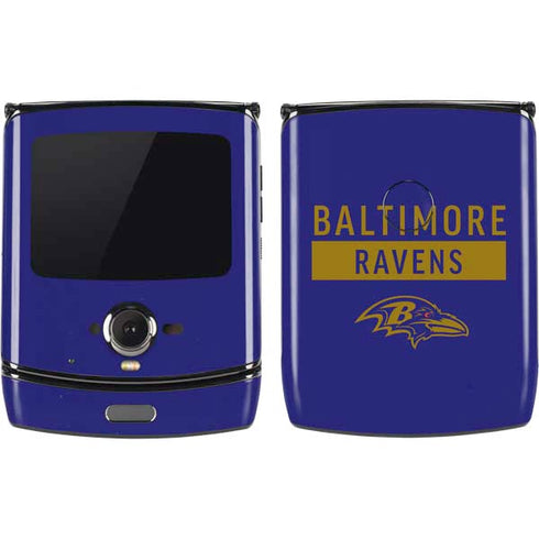 NFL Baltimore Ravens Purple Performance Series Motorola RAZR Skin