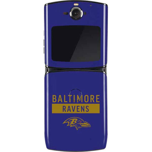 NFL Baltimore Ravens Purple Performance Series Motorola RAZR Skin