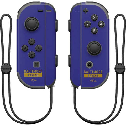 NFL Baltimore Ravens Purple Performance Series Nintendo Joy-Con (L/R) Controller Skin