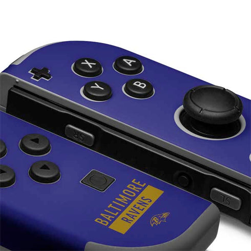 NFL Baltimore Ravens Purple Performance Series Nintendo Joy-Con (L/R) Controller Skin