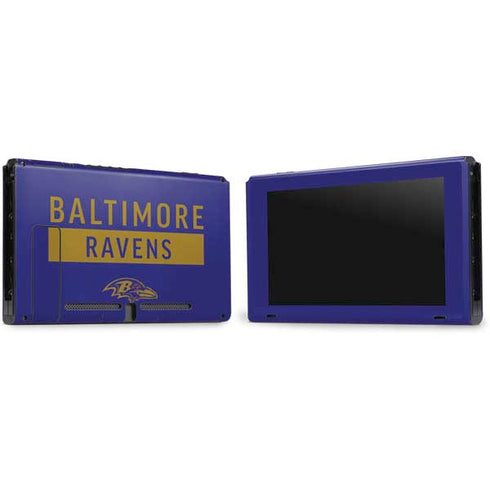 NFL Baltimore Ravens Purple Performance Series Nintendo Switch Bundle Skin
