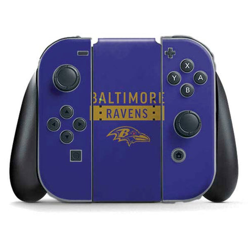 NFL Baltimore Ravens Purple Performance Series Nintendo Switch (2017-2021) Joy-Con Controller Skin