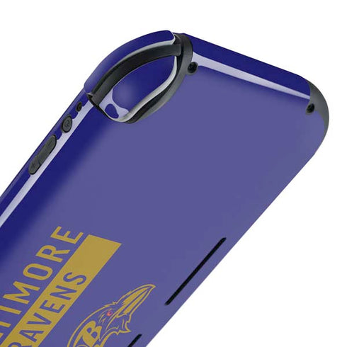 NFL Baltimore Ravens Purple Performance Series Nintendo Switch Lite Skin