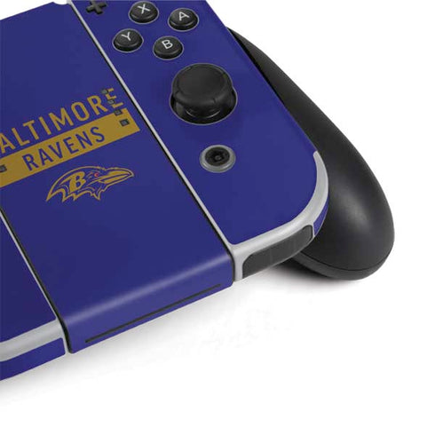 NFL Baltimore Ravens Purple Performance Series Nintendo Switch OLED (2021) Skin
