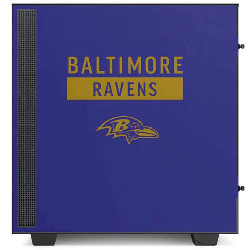 NFL Baltimore Ravens Purple Performance Series NZXT H510 Compact ATX Mid-Tower Case Skin