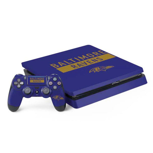 NFL Baltimore Ravens Purple Performance Series PS4 Slim Bundle Skin
