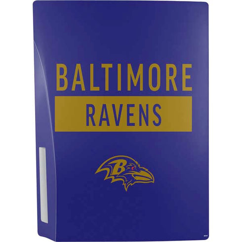 NFL Baltimore Ravens Purple Performance Series PS5 Bundle Skin