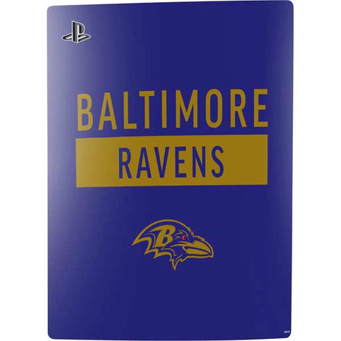 NFL Baltimore Ravens Purple Performance Series PS5 Console Skin