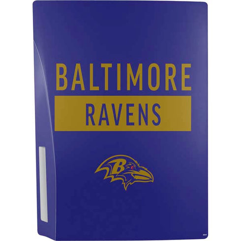 NFL Baltimore Ravens Purple Performance Series PS5 Console Skin