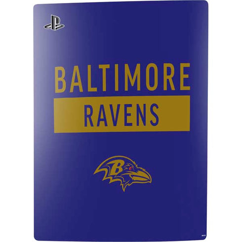 NFL Baltimore Ravens Purple Performance Series PS5 Digital Edition Console Skin