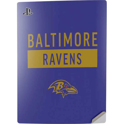 NFL Baltimore Ravens Purple Performance Series PS5 Digital Edition Console Skin