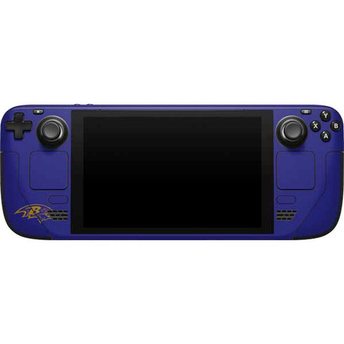 NFL Baltimore Ravens Purple Performance Series Steam Deck Handheld Gaming Computer Skin