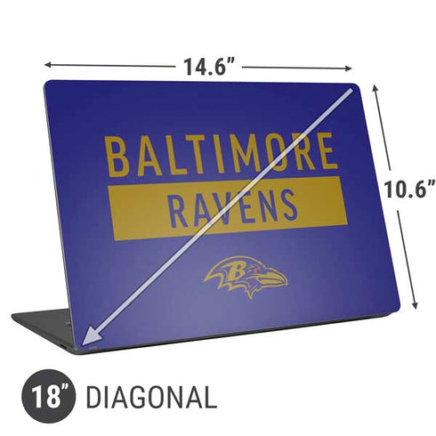 NFL Baltimore Ravens Purple Performance Series Universal Laptop 18in (14.6 x 10.6in) Skin