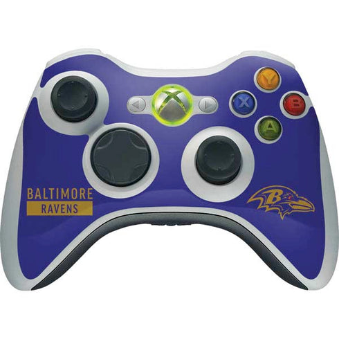 NFL Baltimore Ravens Purple Performance Series Xbox 360 Wireless Controller Skin
