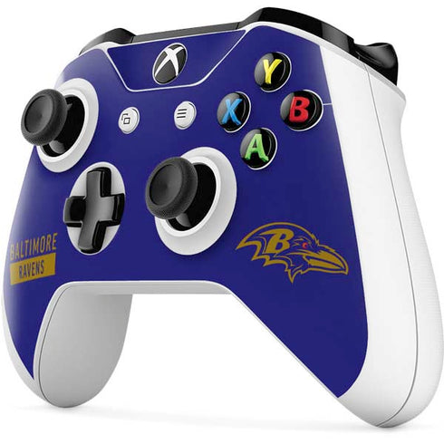 NFL Baltimore Ravens Purple Performance Series Xbox One S Controller Skin