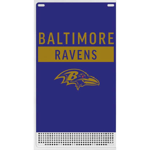NFL Baltimore Ravens Purple Performance Series Xbox Series S Bundle Skin