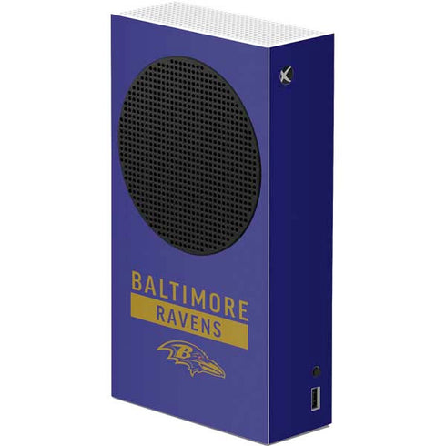 NFL Baltimore Ravens Purple Performance Series Xbox Series S Console Skin