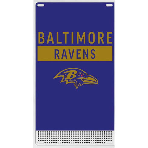 NFL Baltimore Ravens Purple Performance Series Xbox Series S Console Skin