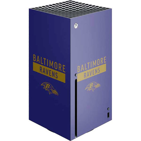 NFL Baltimore Ravens Purple Performance Series Xbox Series X Console Skin