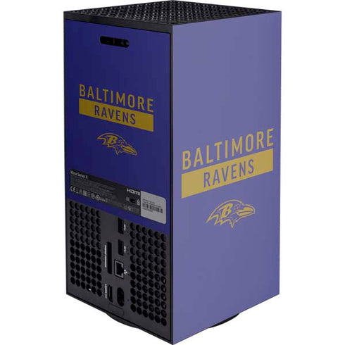 NFL Baltimore Ravens Purple Performance Series Xbox Series X Console Skin