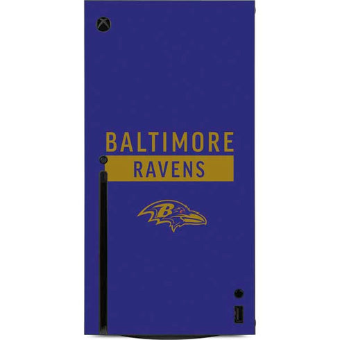 NFL Baltimore Ravens Purple Performance Series Xbox Series X Console Skin