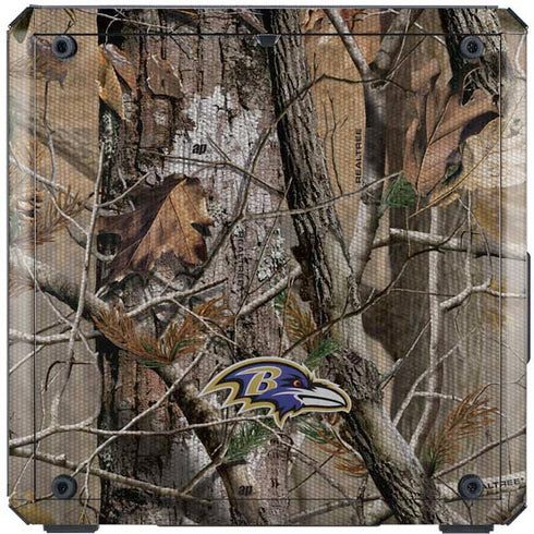 NFL Baltimore Ravens Realtree AP Camo Cooler Master MasterBox Q300L Mini Tower Skin