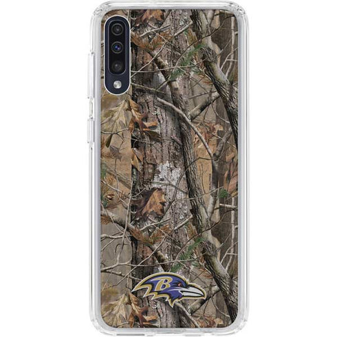 NFL Baltimore Ravens Realtree AP Camo Galaxy A50 Clear Case