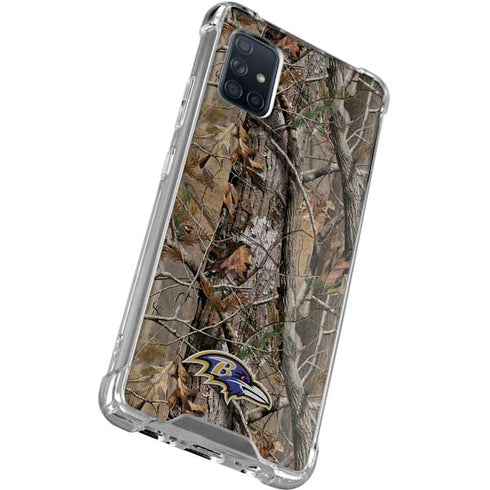 NFL Baltimore Ravens Realtree AP Camo Galaxy A51 5G Clear Case