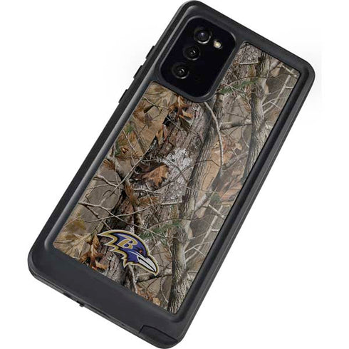 NFL Baltimore Ravens Realtree AP Camo Galaxy Note20 5G Waterproof Case
