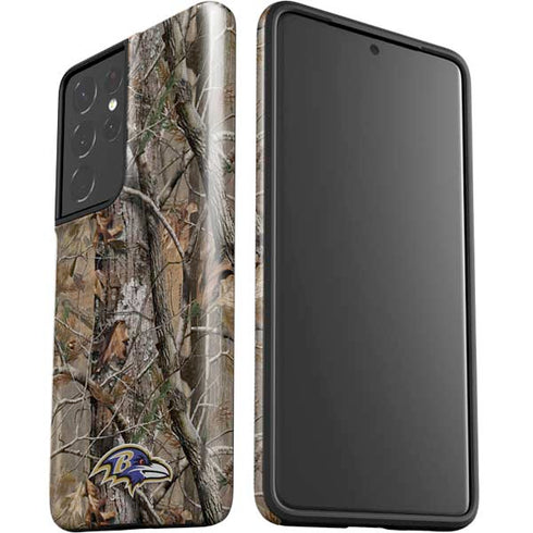 NFL Baltimore Ravens Realtree AP Camo Galaxy S21 Ultra 5G Pro Case