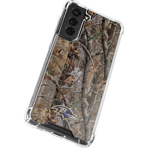 NFL Baltimore Ravens Realtree AP Camo Galaxy S22 Plus Clear Case